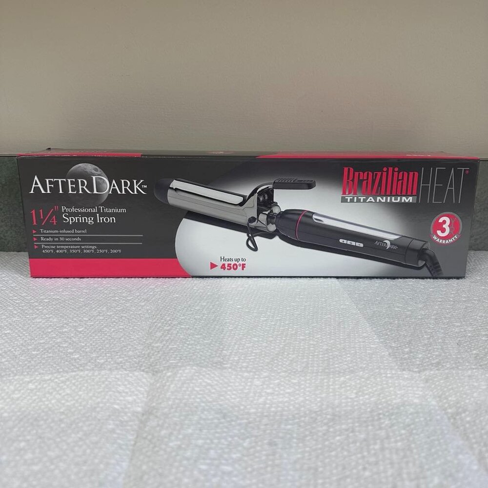 BENSON BRAZILIAN HEAT TITANIUM SPRING CURLING IRON 1 1/4"